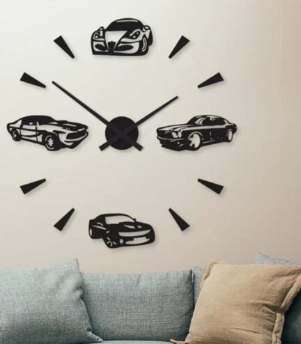 Car Digital Wall Clock - Modern & Sleek Timepiece for Auto Enthusiasts