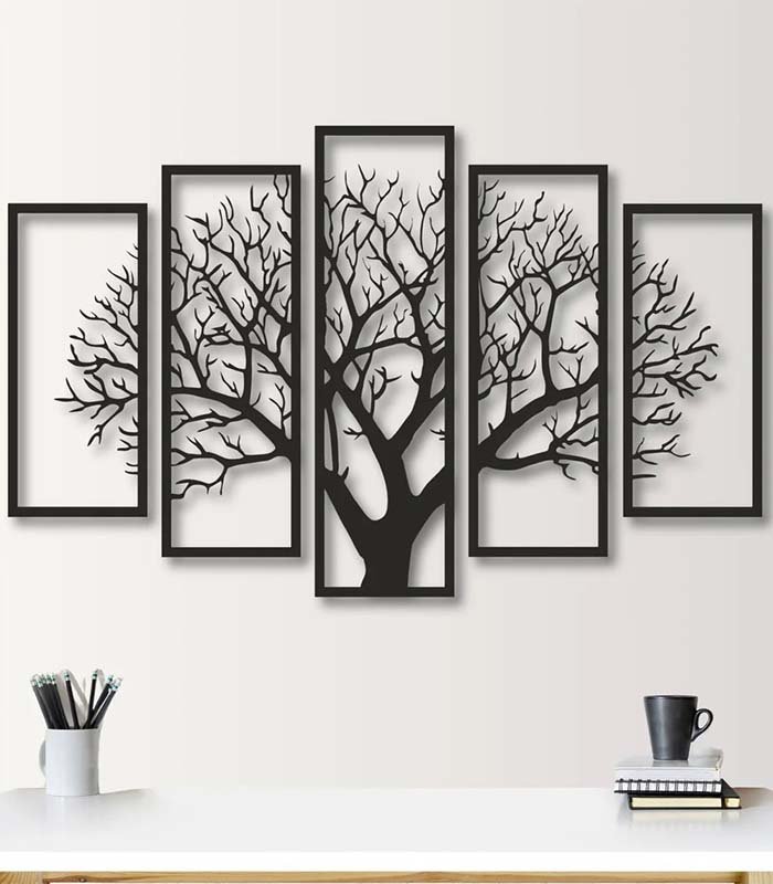 Five-Frame 3D Tree Wall Art Decor | Stunning Home Decor