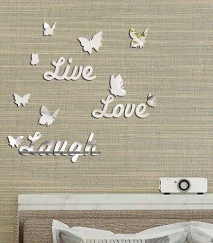 Love Live Laugh Acrylic Wall Decor | Charming Room Art | Inspirational Wall Decoration"