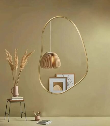 Elegant Float Design Mirror - Wooden Frame for Stunning Home Decor